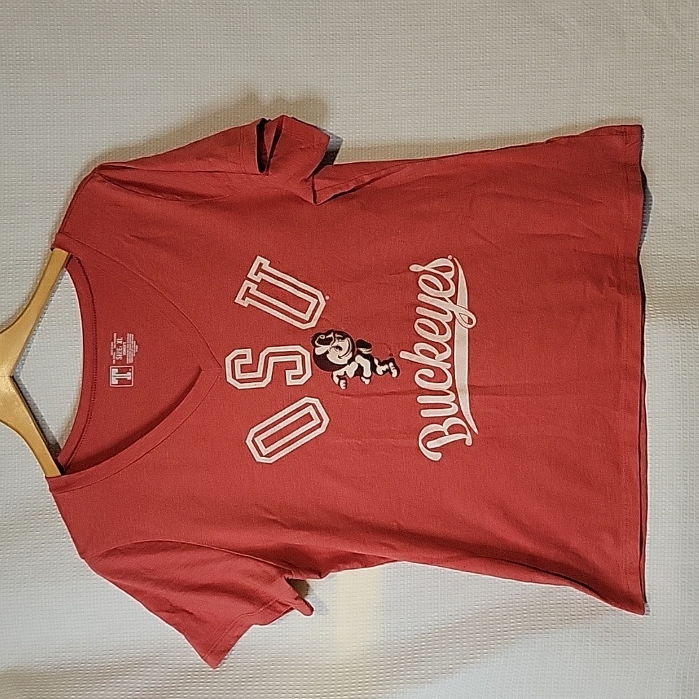 University T OSU Buckeyes V-neck Tee